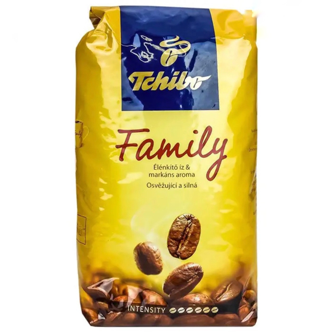 Зернова кава робуста Середньо-темна обсмажування для кавових автоматів Tchibo Family 1 кг оригінал