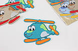 Аплікація клейова "Літаки" бірюзового кольору НА-146, фото 2