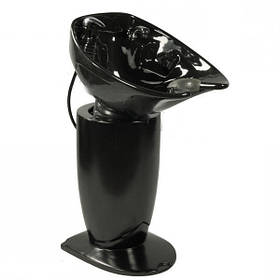 Перукарська Мийка на колоні (без крісла) zd-b39 раковина керамічна білий/чорний колір для перукарень