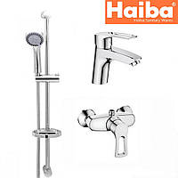 Комплект в ванную комнату HAIBA Hansberg Set-2 (умывальник, душкабина, душевая стойка)