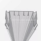 «Прихований карниз 70» (2 смуги, білий) AluTat. Профіль алюмінієвий для натяжних стель, фото 2