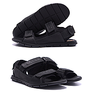 Чоловічі шкіряні сандалі/босоніжки чорні літні з натуральної шкіри на літо *W8(1)*