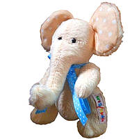 Мягкая игрушка ручной работы "Слонёнок" шарнирный А027