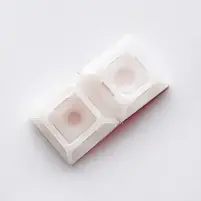 Майданчик універсальна 20х20 самок. з отвором для стяжки шириною до 5мм біла (пач. 50 шт) ARPO, фото 4