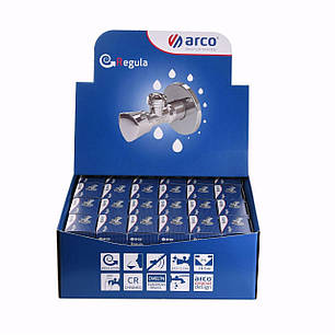 НАБІР Кран вентильний кутовий ARCO 1/2"х1/2" ZENIT REGULA Z0912 30шт. VTQ005, фото 1