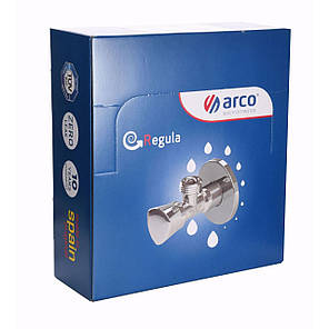 НАБІР Кран вентильний кутовий ARCO 1/2"х1/2" ZENIT REGULA Z0912 30шт. VTQ005, фото 4