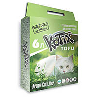 Соевый наполнитель KOTIX TOFU Green Tea 6 л/2,6 кг Котикс Зелёный чай