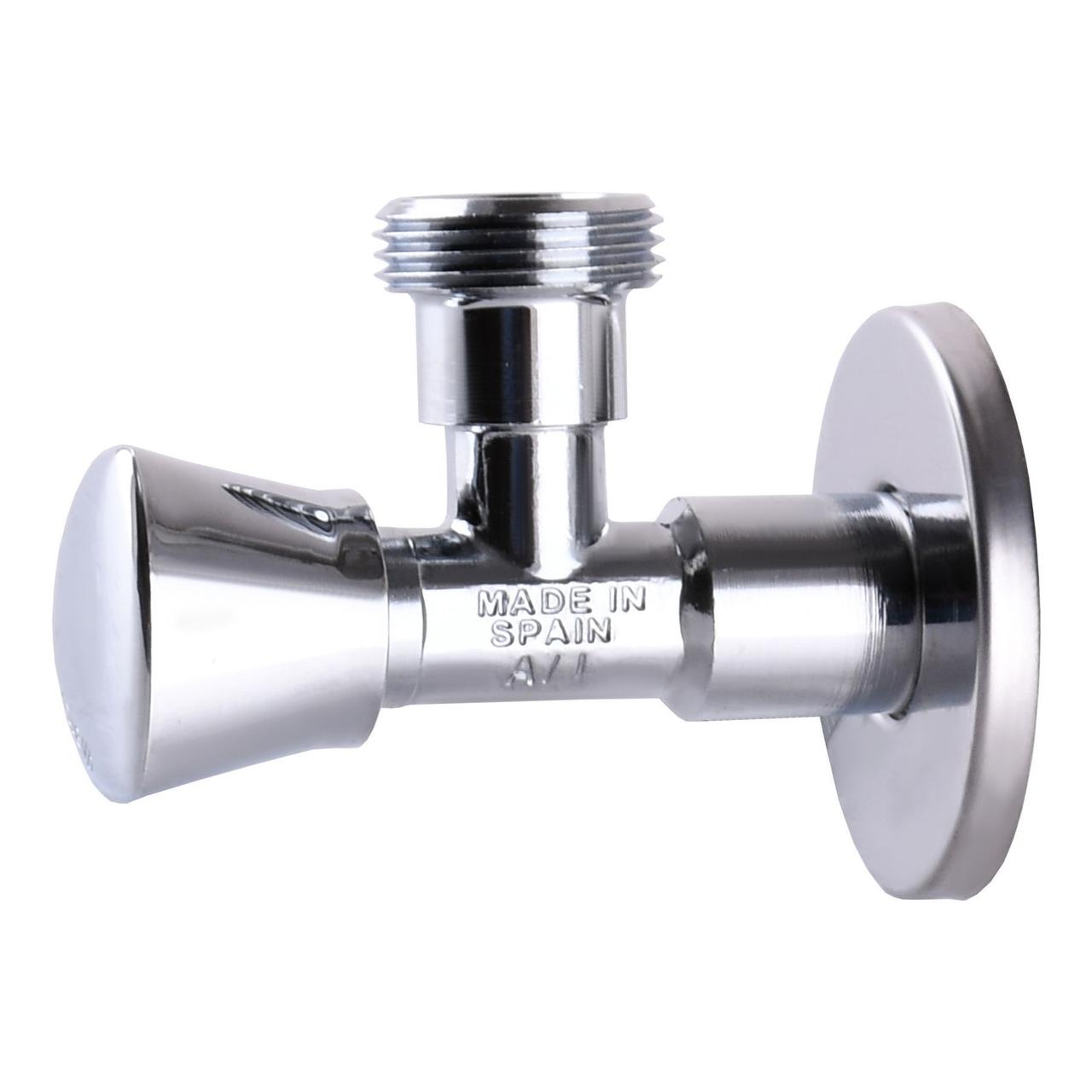 Кран вентильный кутовий ARCO 1/2"х 3/4(+3/8") ZENIT 0915 REGULA