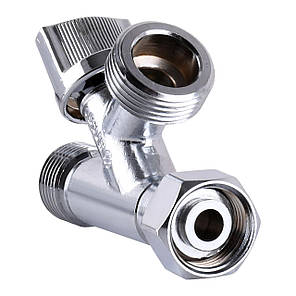 Кран кульовий з притискною гайкою ARCO CONECTA 1/2"х1/2"х3/4" 280020, фото 3