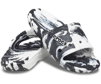 Crocs Classic Marbled Slide original США М9 42-43 (26 см) шлепки сланцы шлепанцы оригинал крокс