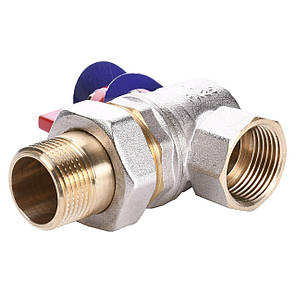 Кран кульовий кутовий з американкою SOLOMON 1" ПОСИЛЕННИЙ B1043, фото 3