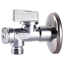 Кран кульовий кутовий з фільтром ARCO 1/2"x1/2" 02400MAC, фото 4