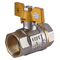 Кран кульовий прямий SOLOMON    1" ВВ ЖБ PN40 В1007