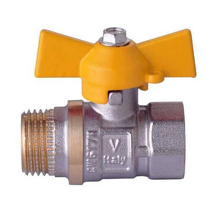 Кран кульовий прямий WATER VALVE 1/2" ЗВ ЖБ NV-V Q002, фото 1