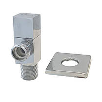 Кран напівобертовий кутовий SOLOMON 1/2"х1/2" CUBE 7078, фото 4