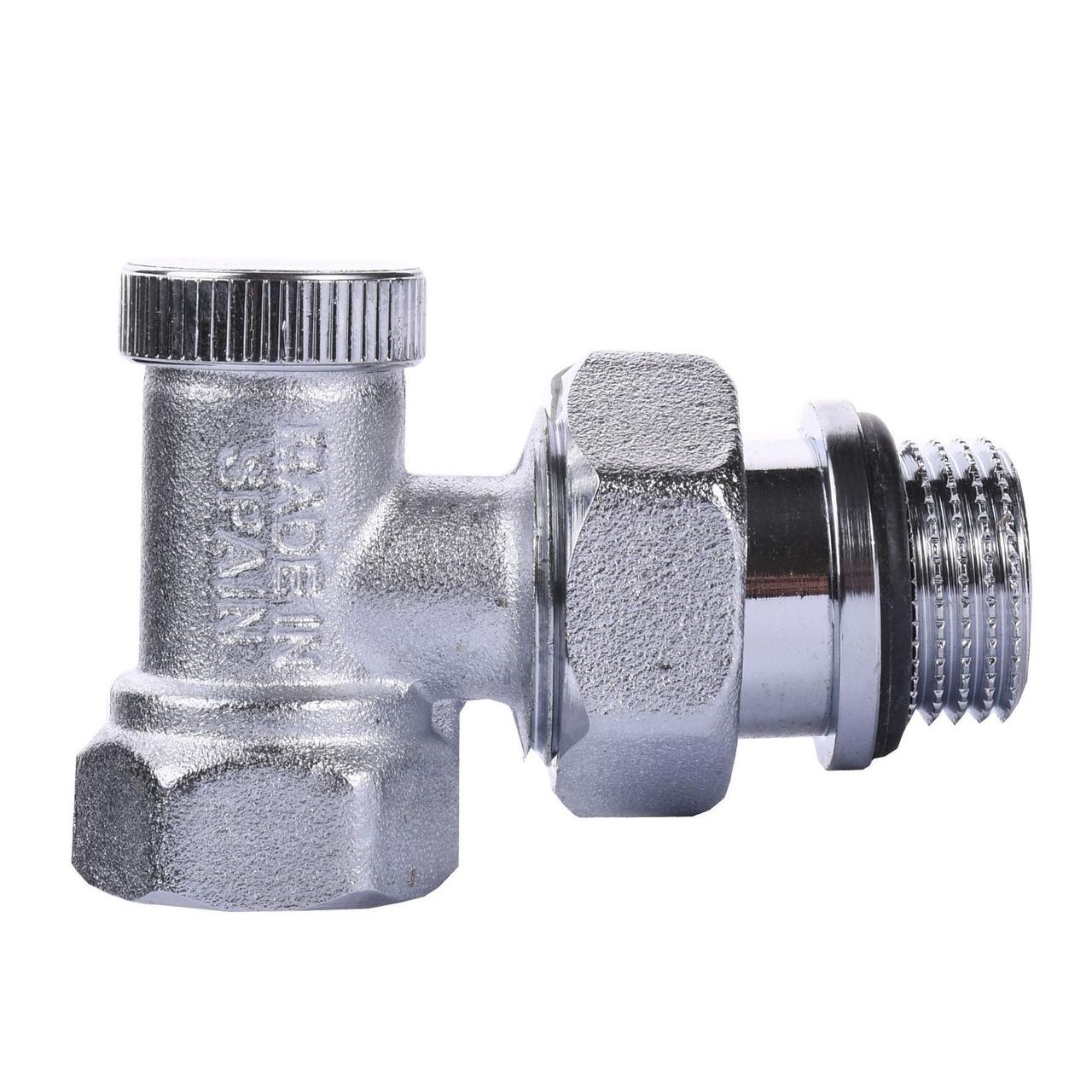 Кран радіаторний кутовий ARCO 1/2"  507605 п/ключ з ущільнювачем