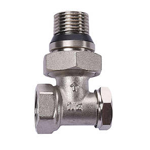 Кран радіаторний кутовий ECO Technology ECO5007 (ECO5107) 1/2" під ключ з ущільнювачем, фото 4