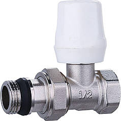 Кран радіаторний прямий ECO Technology ECO5006 1/2" вентильний з ущільнювачем