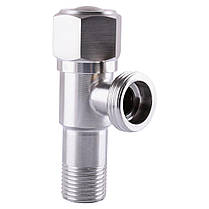 Кран шаровый кутовий Professional 1/2"X3/4" NV-QP888 нержавійка, фото 4
