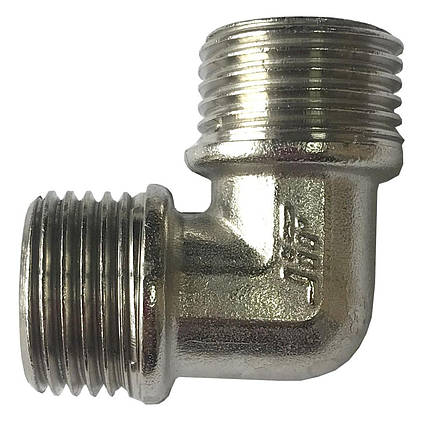 Кутник нікель 1/2" Зовнішня-Зовнішня Ni 08790, фото 1