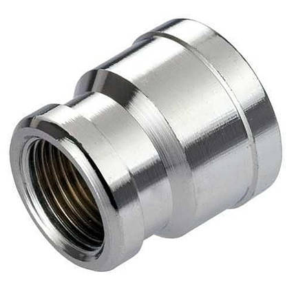 Муфта перехідна SOLOMON 3/4"х1" ВВ хром 8203, фото 1