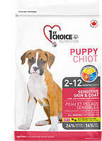 1st Choice Puppy Lamb Fish Фест Чойс Сухой корм с ягненком и рыбой для щенков всех пород 14 кг.