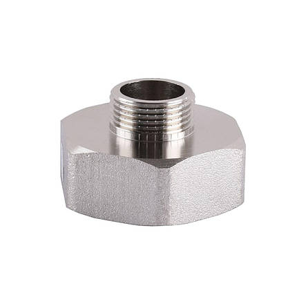 Перехідник SOLOMON 1 1/2"х3/4" ВЗ нікель 8106, фото 3