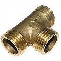 Трійник латунь  3/4  Зовнішня-Зовнішня-Зовнішня 660Б, фото 4