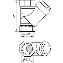 Фільтр грубого очищення ARCO 3/4" 01831 SPAIN, фото 5