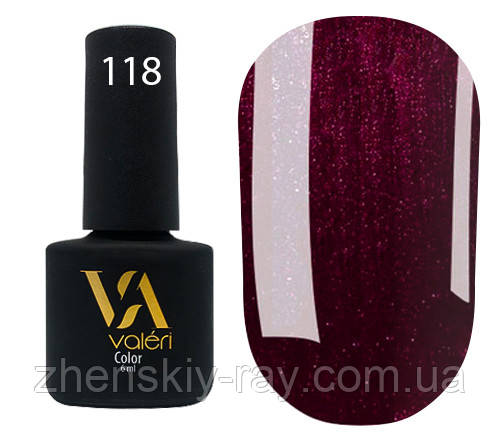 Гель-лак VALERI № 118, 6 мл, фото 1