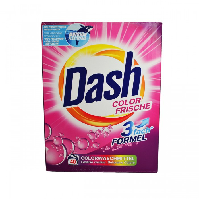 Стиральный порошок для цветного белья Dash "Color Frische" (40 стирок), 2,6 кг 02167 - фото 1 - id-p1630033144