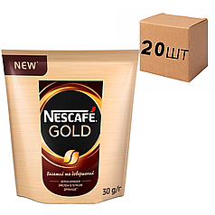 Ящик растворимой кофе Nescafe Gold 30 гр. (в ящике 20 шт)