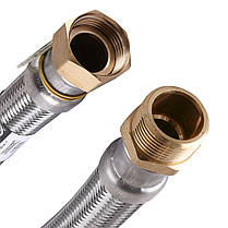 Шланг антивібраційний прямий TUCAI EXTRA TWIST 1" 0,8 м. RIVER MG-1-800, фото 3