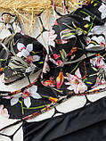 Женский купальник большого размера, красивый раздельный модный купальник со съемными поролоновыми чашками, фото 7