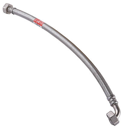 Шланг водяний посилений кутовий TUCAI 3/4"x3/4" ВВ 0,5м. TAQ SUPER CODO HG-3434-500, фото 2