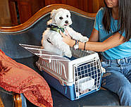 Переноска для собак кішок з відкидним дахом до 8 кг Ferplast ATLAS 20 OPEN TOP з годівницею та подушкою, фото 6