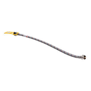 Шланг нержавіюча сталь ECO FIX 1/2"х1/2" ЗВ 0,8м. EPDM, фото 2