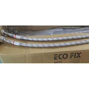 Шланг нержавіюча сталь ECO FIX 1/2"х1/2" ЗВ 0,8м. EPDM, фото 2