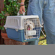 Переноска для собак кішок з відкидним дахом до 8 кг Ferplast ATLAS 20 OPEN TOP з годівницею та подушкою, фото 7