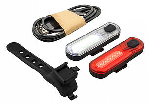 Комплект велосипедних ліхтарів Mactronic Duo Slim (60/18 Lm) USB Rechargeable (ABS0031), фото 3