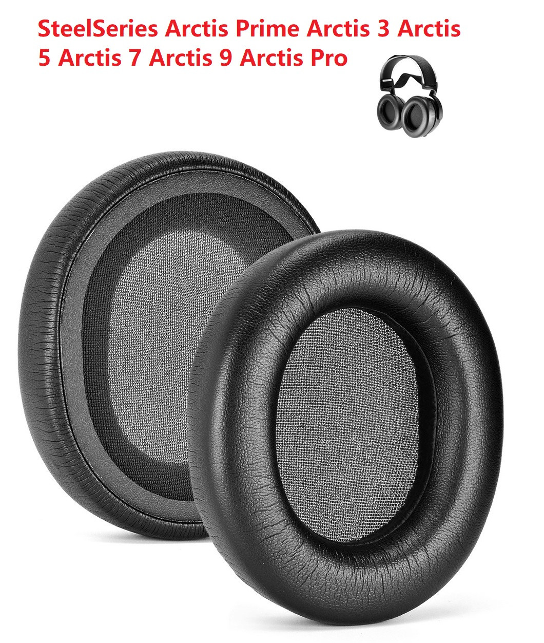 Амбушури SteelSeries Arctis 7 Arctis Prime Arctis 5 Arctis 3 Pro HS 00014 AirWeave Cushions Піна з пам'яттю, фото 1
