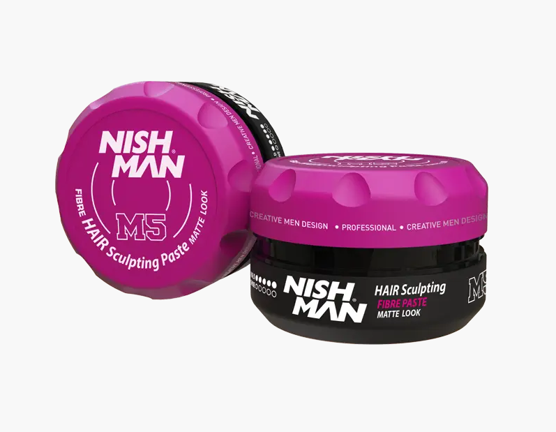 Паста матова для укладання волосся Nishman Fibre Hair Sculpting Matte Paste M5 100 мл
