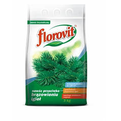 Добриво мінеральне гранульоване Флоровіт для хвойних від побуріння хвої 3 кг Florovit