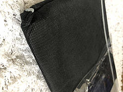 Чорний флізеліновий чохол для одягу 60/90 см зі змійкою для зберігання одягу