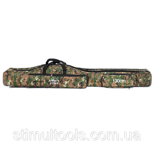 Чохол для спінінгів "Sam's fish" 3 відділення, 1.3 м, фото 1