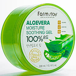 Гель для обличчя і тіла багатофункціональний FarmStay Aloe Vera 100% зволожуючий 300 мл