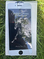 Защитное стекло Super Glass для Apple iPhone 6/6s. Белое.