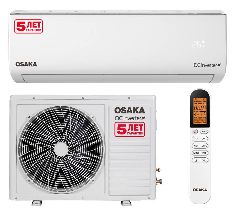 Кондиционер инверторный Osaka STVP-18HH Power Pro DC inverter площадь охлаждения 50м2 - фото 2 - id-p1630078601