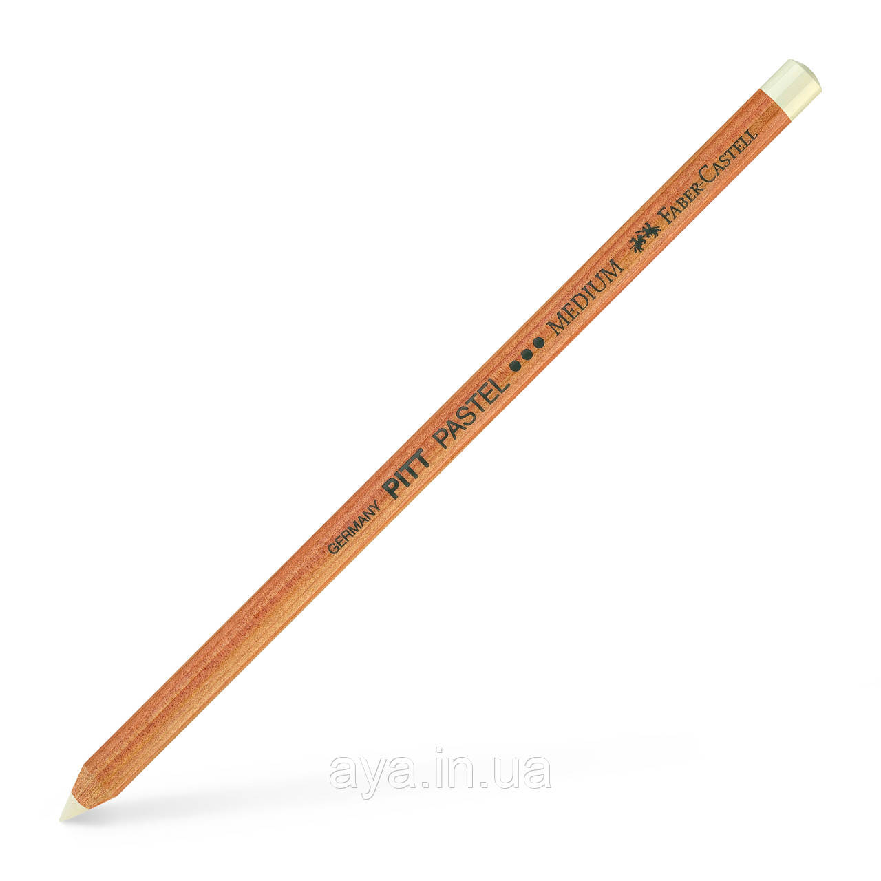 Пастельний олівець Faber-Castell Pitt Pastel, середній білий (white medium) № 101