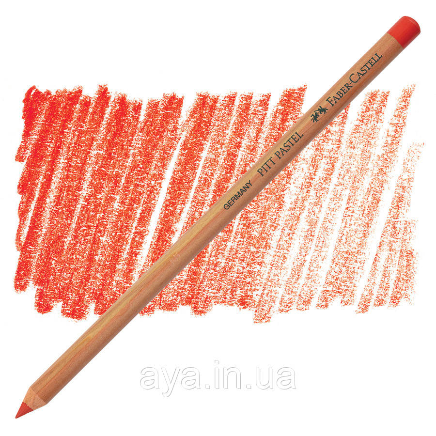 Пастельний олівець Faber-Castell Pitt Pastel, яскраво - червоний ( scarlet red ) № 118